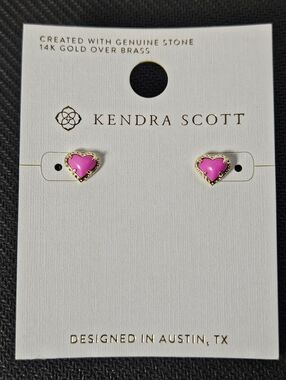 Kendra Scott Anna Magnesite Heart Earrings